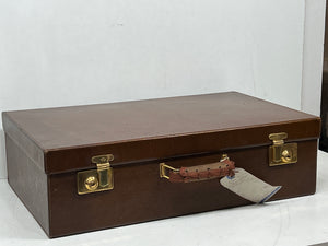 Stunning vintage leather suitcase case by ROZANES PARIS famous jewellers 1920's