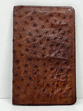 Load image into Gallery viewer, Fantastic LARGE vintage ostrich skin leather wallet
