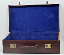 Load image into Gallery viewer, Unique vintage leather large size masonic case suitcase nice patina SUPERB

