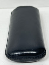 Load image into Gallery viewer, Unique vintage black leather English  made TWIN cigar case C.1920
