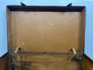 Antique solid leather motoring car suitcase by S. Last New Bond Street