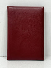 Load image into Gallery viewer, Exquisite vintage burgundy leather photo picture frame by Harrods
