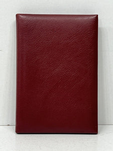 Exquisite vintage burgundy leather photo picture frame by Harrods