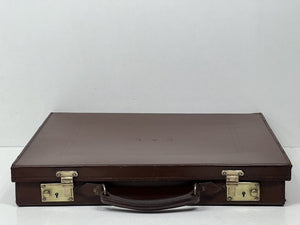 Fine vintage top grain leather masonic case