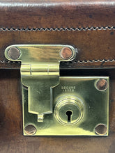 Load image into Gallery viewer, Antique solid leather motoring car suitcase by S. Last New Bond Street
