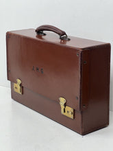 Load image into Gallery viewer, Unique vintage  leather document laptop briefcase by DEES  London+ KEY
