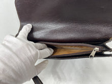 Load image into Gallery viewer, Beautiful vintage brown leather document money bag wallet by KOUROS
