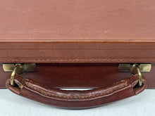 Load image into Gallery viewer, Exquisite vintage English bridle hide leather briefcase by Barrow &amp; Hepburn
