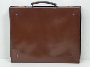 Fine vintage top grain leather masonic case