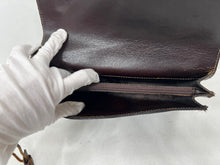 Load image into Gallery viewer, Beautiful vintage brown leather document money bag wallet by KOUROS
