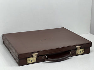 Fine vintage top grain leather masonic case