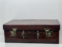 Load image into Gallery viewer, Antique solid leather motoring car suitcase by S. Last New Bond Street
