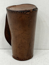 Load image into Gallery viewer, Vintage huntsman&#39;s silver whisky cup in leather case by G&amp;JW Hawksley Ltd, 1925
