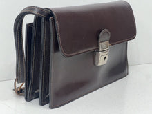 Load image into Gallery viewer, Beautiful vintage brown leather document money bag wallet by KOUROS
