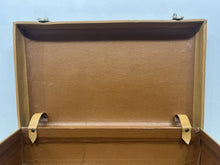 Load image into Gallery viewer, Stunning Art Deco vintage honey tan leather briefcase  small suitcase
