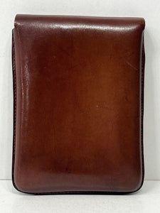 Charming unusual vintage Art Deco top grain leather cigar case