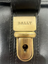 Load image into Gallery viewer, Elegant vintage black leather document and money bag wallet by BALLY
