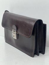 Load image into Gallery viewer, Beautiful vintage brown leather document money bag wallet by KOUROS
