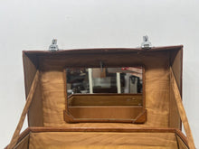 Load image into Gallery viewer, Stunning vintage top grain leather vanity train overnight case+ original tray
