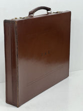 Load image into Gallery viewer, Fine vintage top grain leather masonic case
