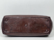 Load image into Gallery viewer, Superb antique Edwardian  chocolate brown leather Gladstone kit bag
