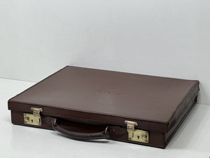 Fine vintage top grain leather masonic case