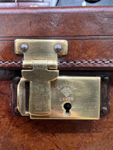 Load image into Gallery viewer, Vintage leather beautifully patinated hand tooled solid leather briefcase
