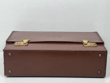 Load image into Gallery viewer, Unique vintage  leather document laptop briefcase by DEES  London+ KEY
