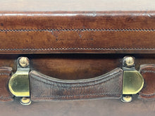 Load image into Gallery viewer, Antique solid leather motoring car suitcase by S. Last New Bond Street
