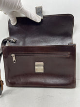 Load image into Gallery viewer, Beautiful vintage brown leather document money bag wallet by KOUROS
