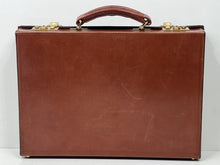 Load image into Gallery viewer, Exquisite vintage English bridle hide leather briefcase by Barrow &amp; Hepburn
