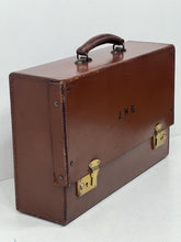 Load image into Gallery viewer, Unique vintage  leather document laptop briefcase by DEES  London+ KEY
