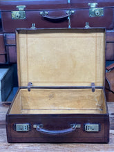 Load image into Gallery viewer, Vintage leather beautifully patinated hand tooled solid leather briefcase
