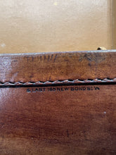 Load image into Gallery viewer, Antique solid leather motoring car suitcase by S. Last New Bond Street
