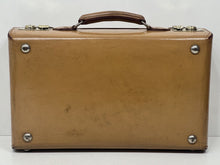 Load image into Gallery viewer, Stunning Art Deco vintage honey tan leather briefcase  small suitcase
