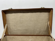 Load image into Gallery viewer, Superb antique  leather suitcase large briefcase by John Pound &amp;CO
