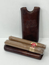 Load image into Gallery viewer, Rare victorian antique leather cigar case c. 1860
