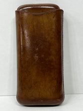 Load image into Gallery viewer, Spectacular vintage leather cigar case excellent stitching by Comoys
