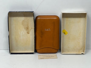 Superb vintage honey tan pigskin leather by Parker mint condition