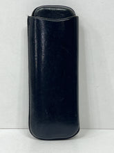Load image into Gallery viewer, Unique vintage black leather English  made TWIN cigar case C.1920
