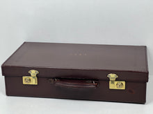 Load image into Gallery viewer, Unique vintage leather large size masonic case suitcase nice patina SUPERB
