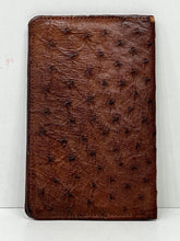 Load image into Gallery viewer, Fantastic LARGE vintage ostrich skin leather wallet
