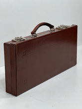 Load image into Gallery viewer, Unusual rare early TAN vintage leather masonic case MINT condition
