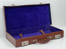 Load image into Gallery viewer, Unusual rare early TAN vintage leather masonic case MINT condition
