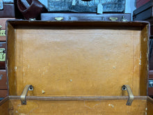 Load image into Gallery viewer, the BEST heavy leather BEAUTIFULLY PATINATED william whiteley motoring suitcase
