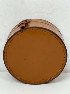 Vintage london tan Leather Travelling Collar Jewellery Watch Vanity Trinket Box