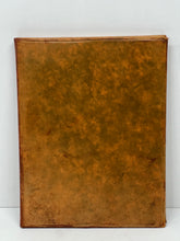 Load image into Gallery viewer, Beautiful vintage  honey tan leather bi-fold tooled photo or picture frame

