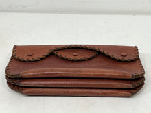 Load image into Gallery viewer, Rare  Vintage Top Quality Leather Deco Style Purse Wallet Clutch
