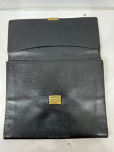 Load image into Gallery viewer, RARE GOYARD  vintage black leather travel folder organiser underarm Briefcase
