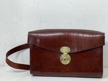 Load image into Gallery viewer, Rare and unique vintage top quality thick leather King George VI messenger bag
